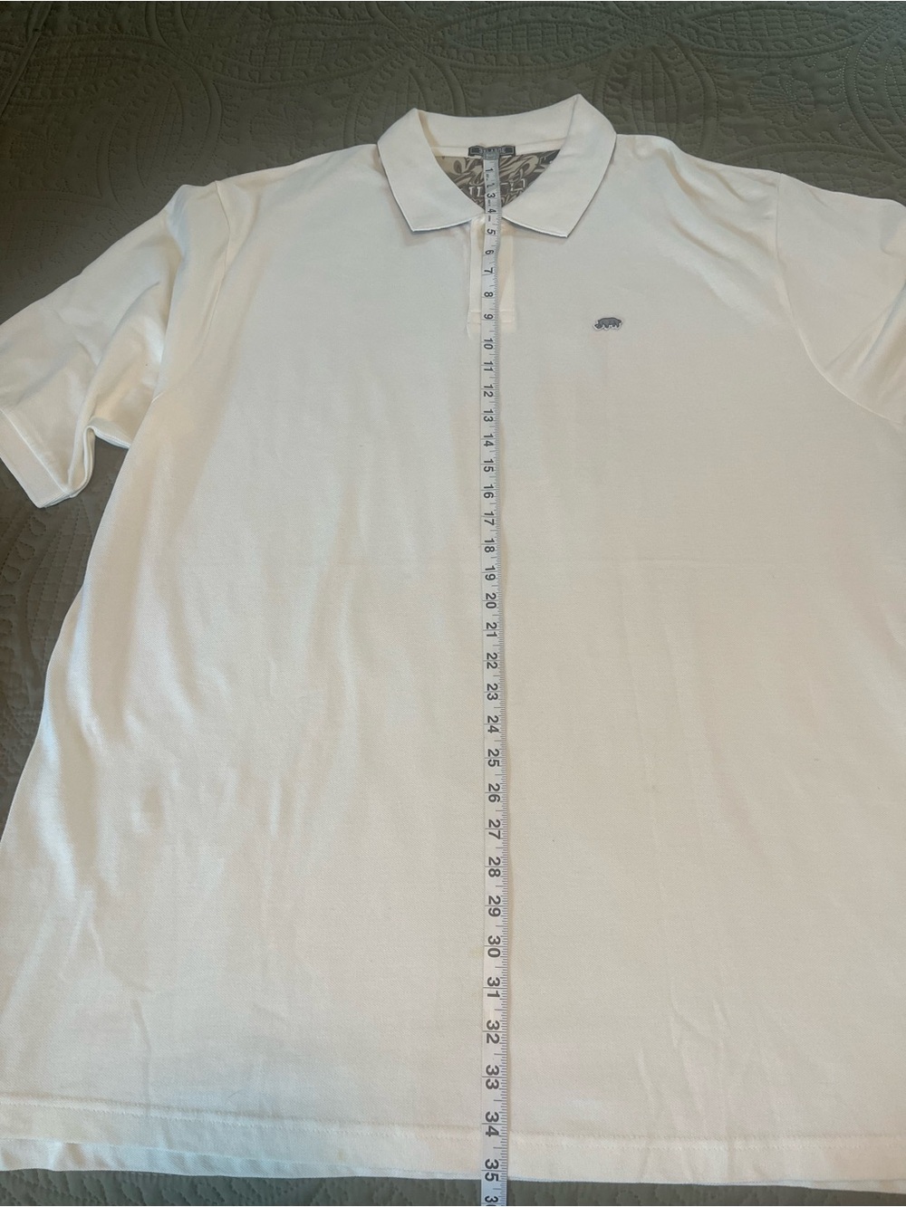 ECKO Unlimited Men’s XXXL (3XL) Cream Polo with an embroidered Rhino logo - Picture 9 of 11